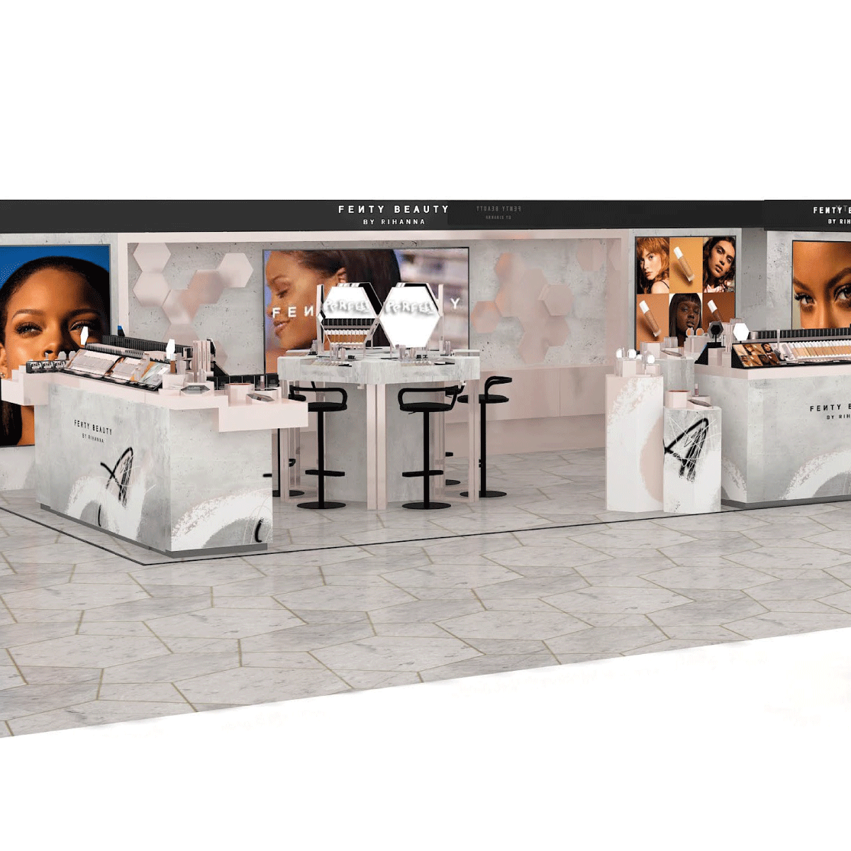 Fenty Beauty inside Harvey Nichols in Dublin