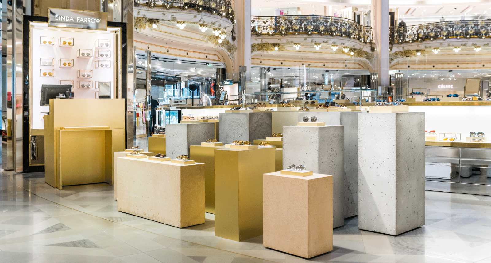 Concession in Paris Department Store