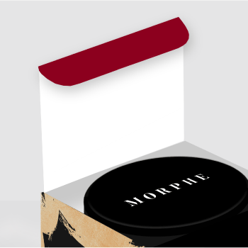 Red packaging tabs