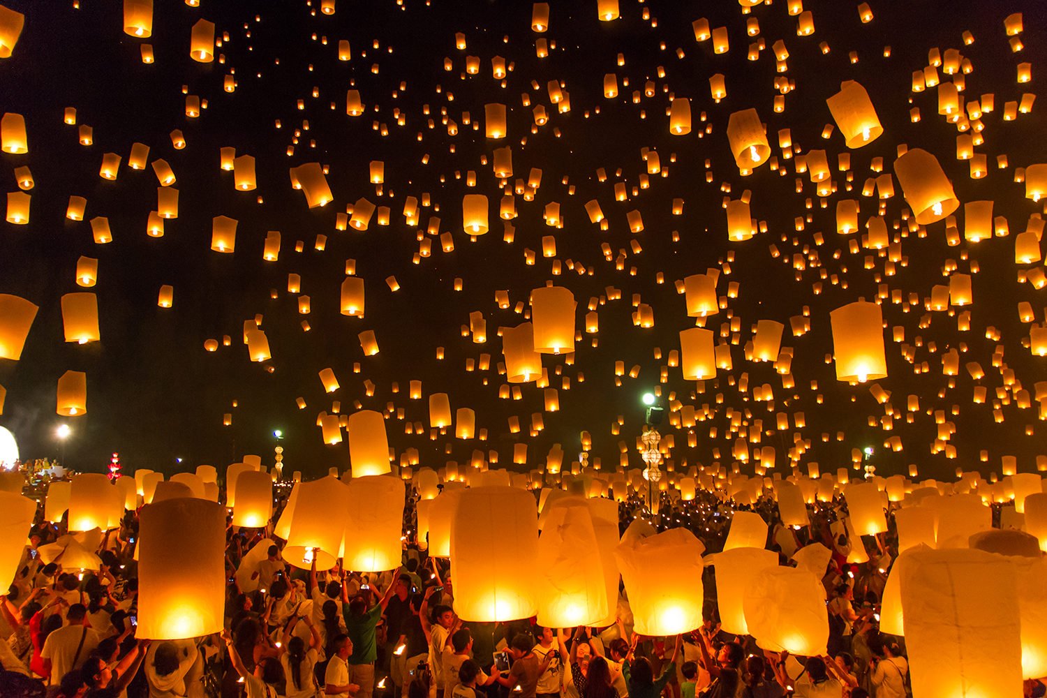 New Years Celebration with Lanterns