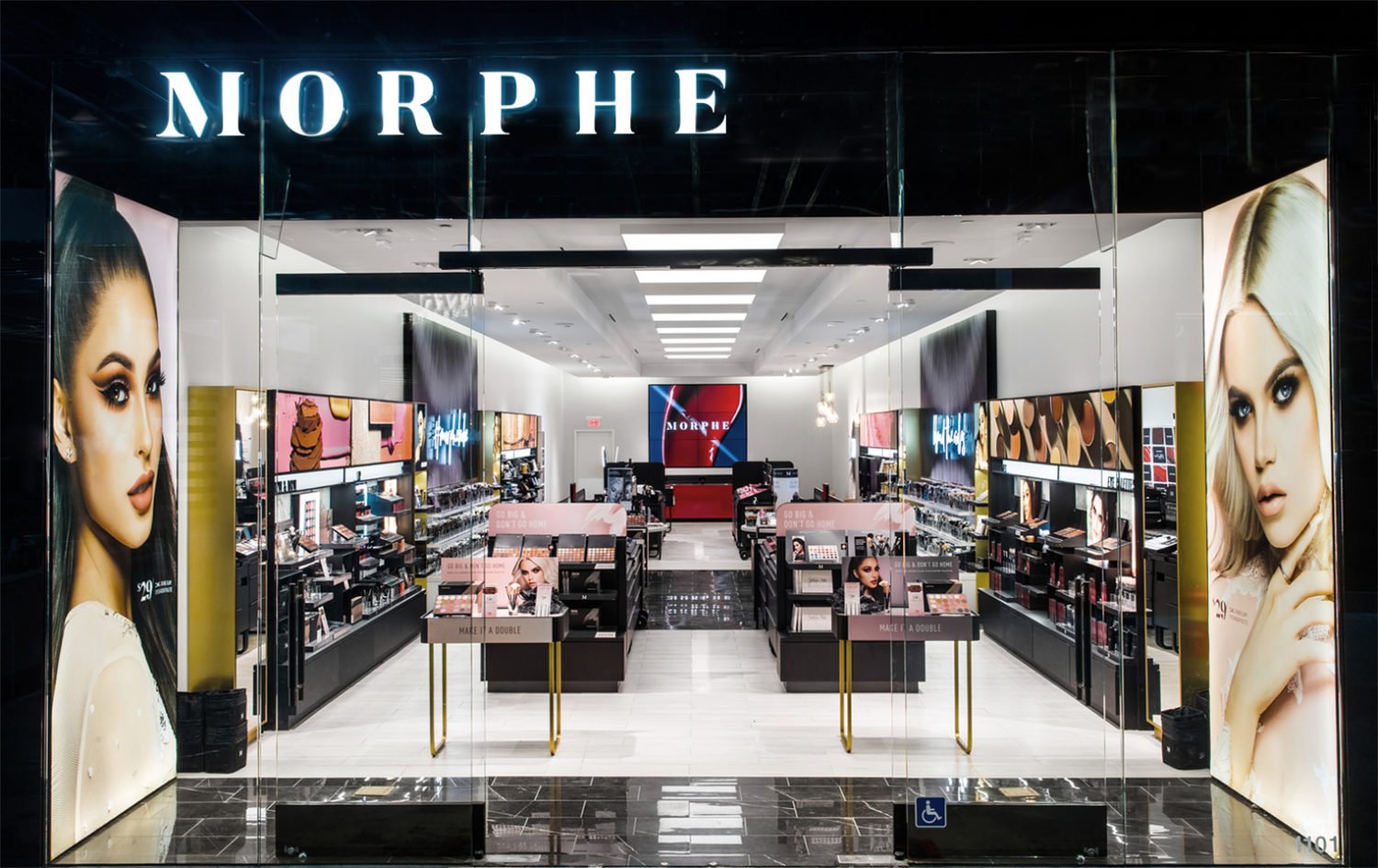 Morphe Store Front Retail Shop Design Installation