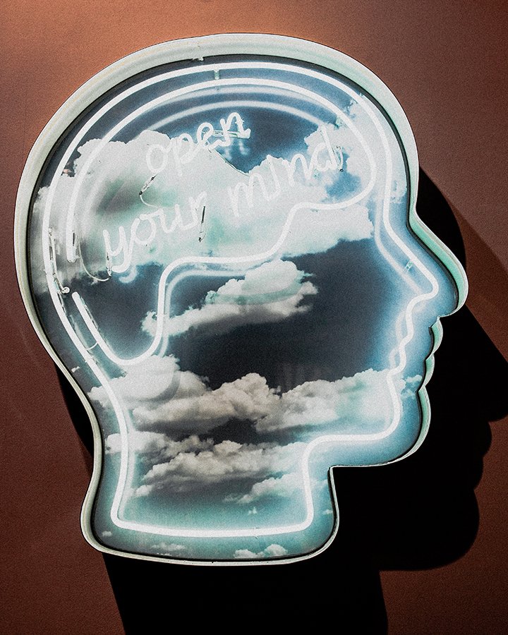 neon open your mind
