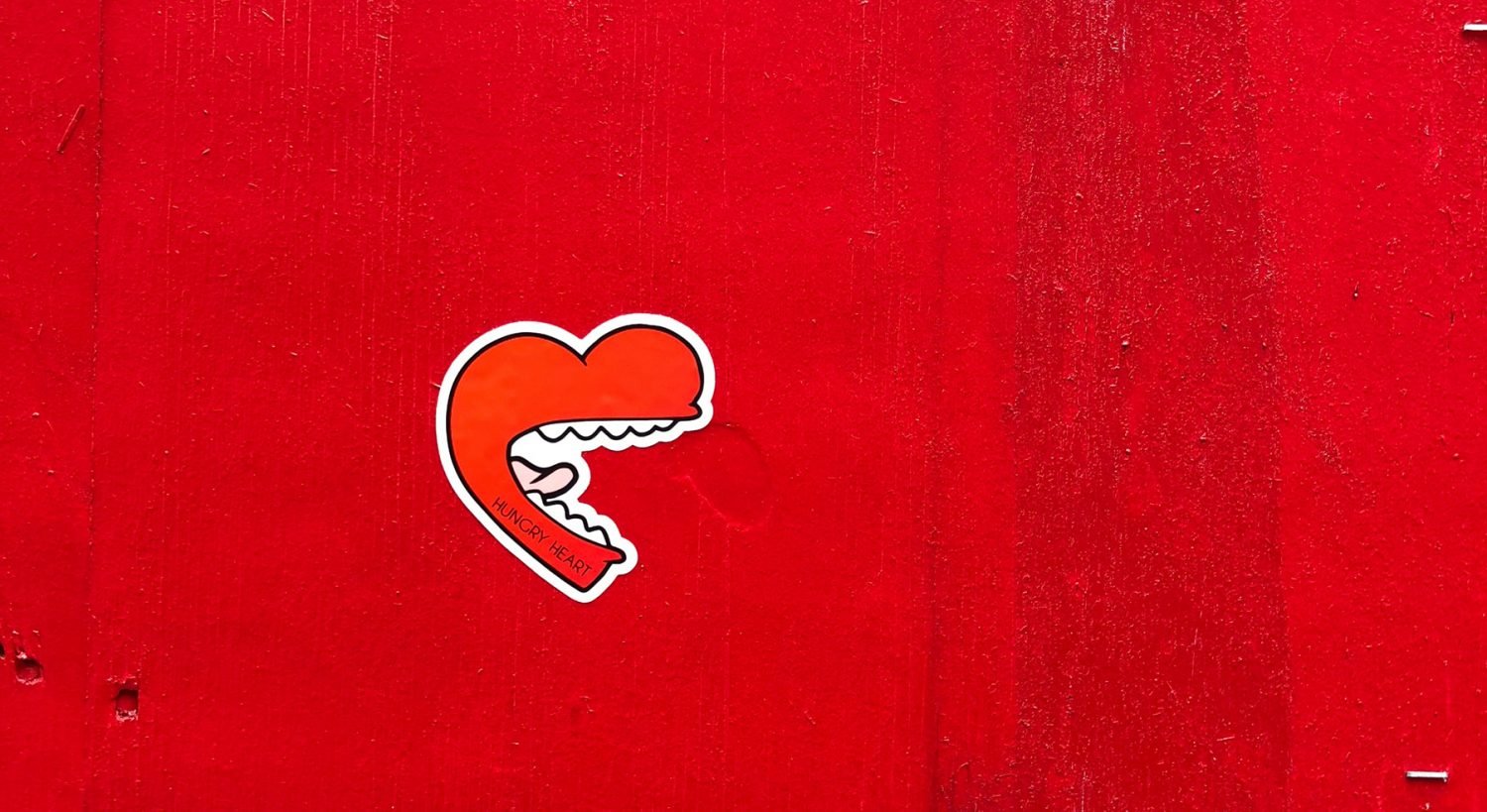 mouth on a red background