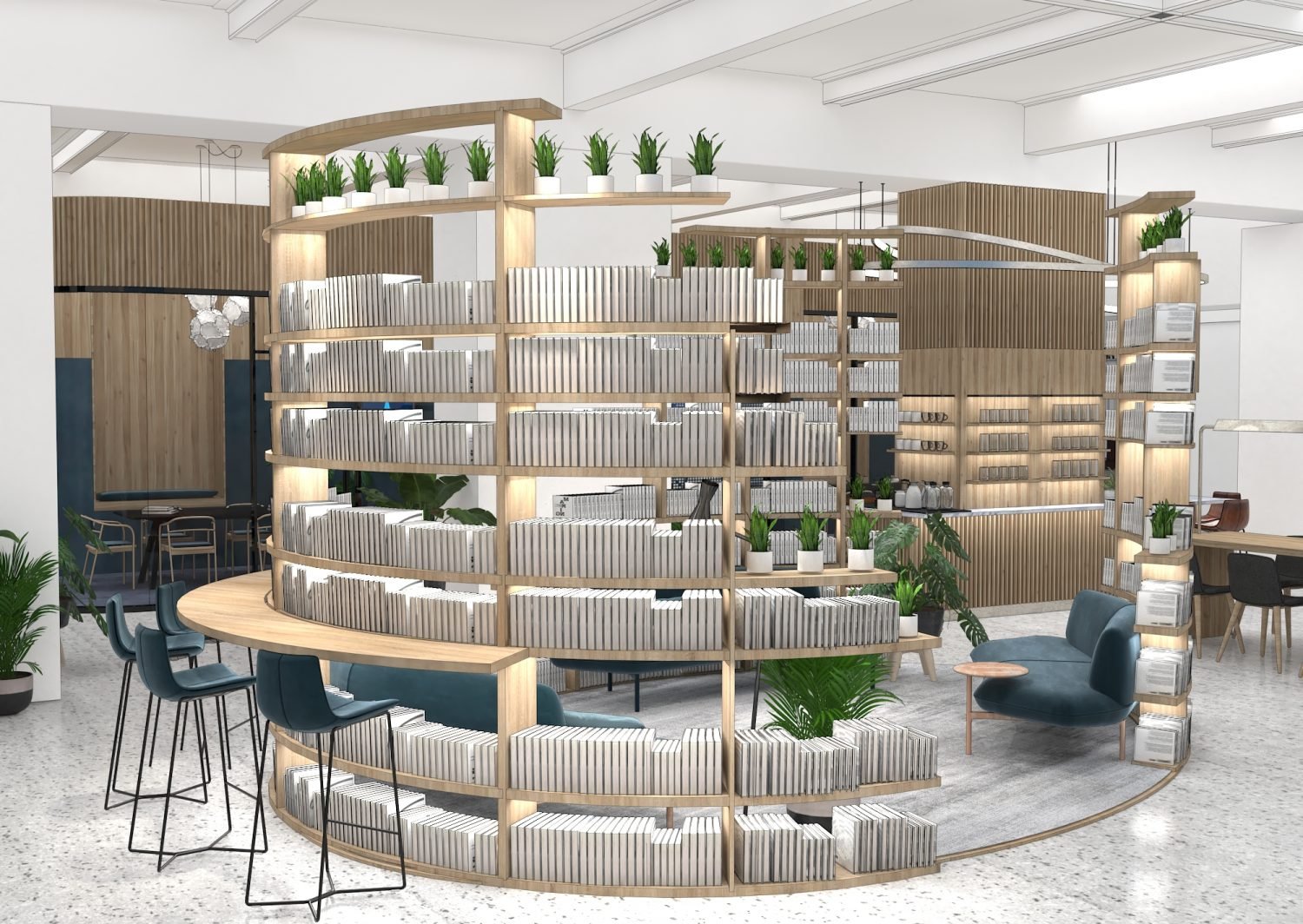 Sheridan&Co TBC Bank Interior Design co-working