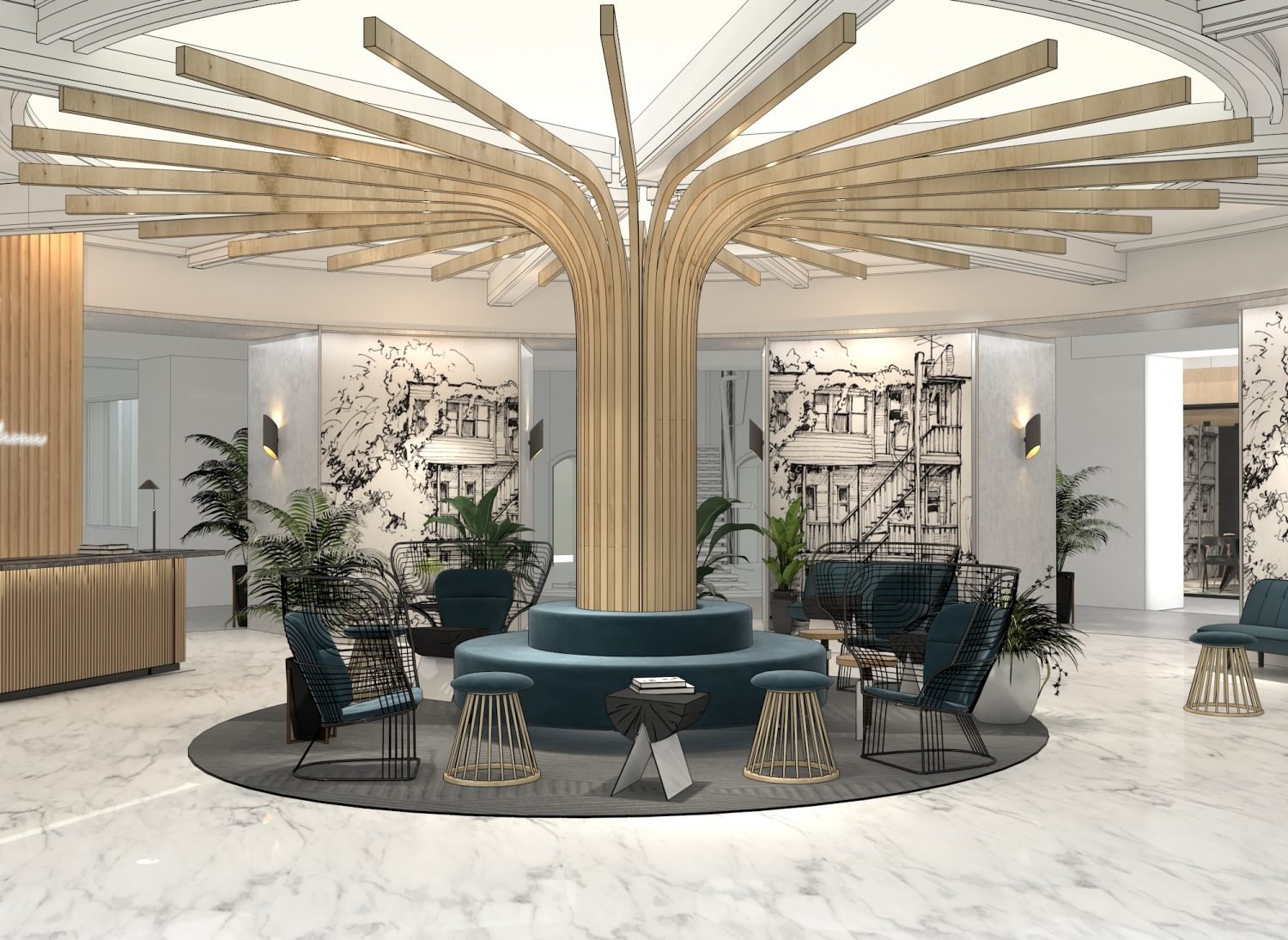 Sheridan&Co TBC Bank Interior Design Concept 3